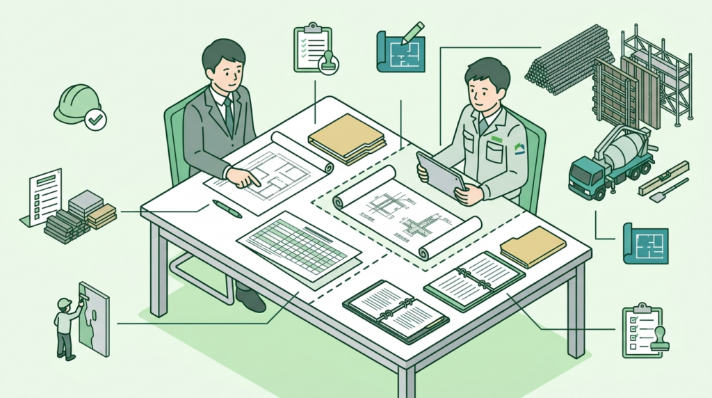どこまでを施工会社に任せるか整理する